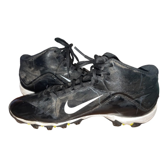 Nike Alpha Shark 2 Mid Football Cleats Shoes 719952-002 Men's Size 10.5 - Picture 4 of 10